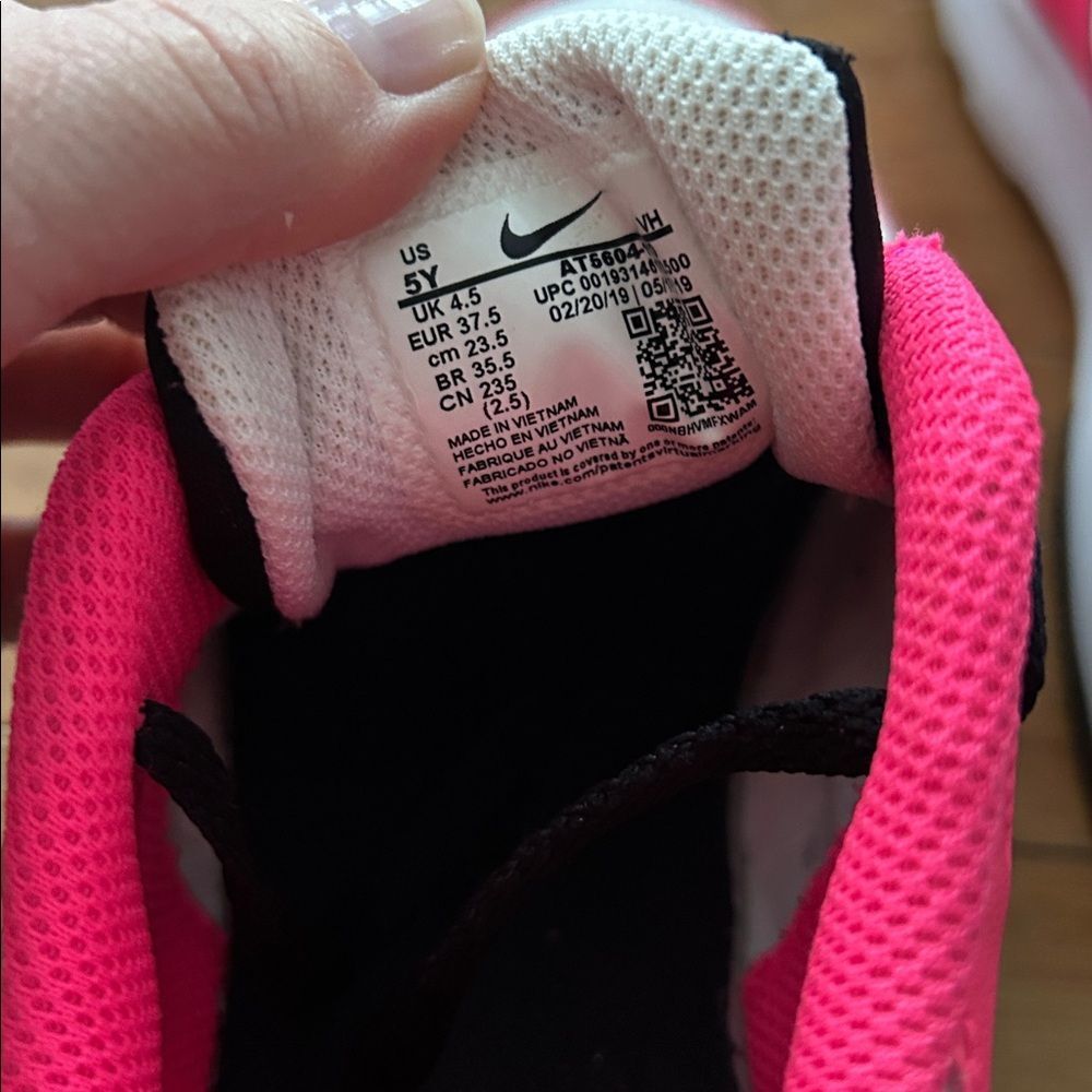 Nike LD Victory Sneakers Women's Size 6.5 7 Youth Men Size 5 Pink Black Classic - Picture 8 of 12